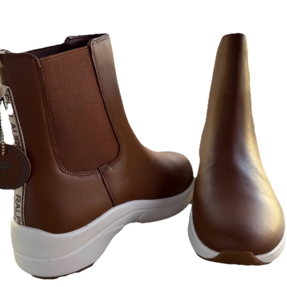 Ralph Lauren Brown Ankle Boots - Picture 1 of 7
